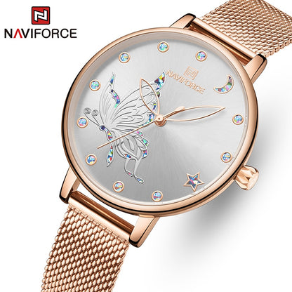 Relógio Naviforce Feminino Butterflies