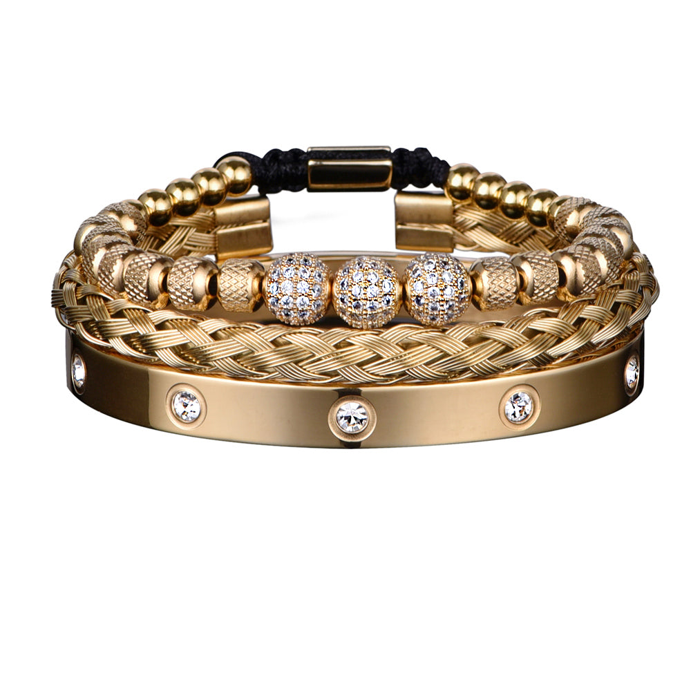 3 Pulseiras Masculinas Royal