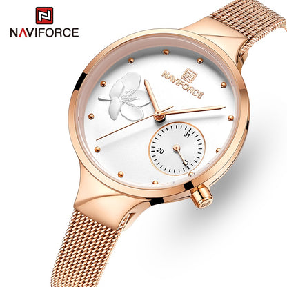 Relógio Feminino Naviforce Flower