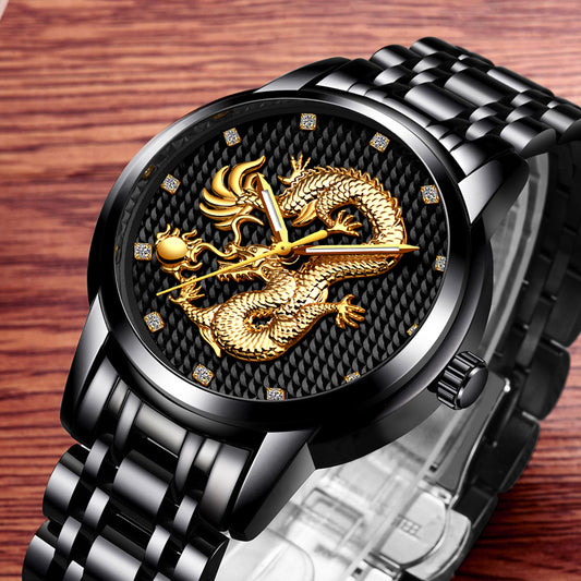 Relógio Masculino Gold Dragon